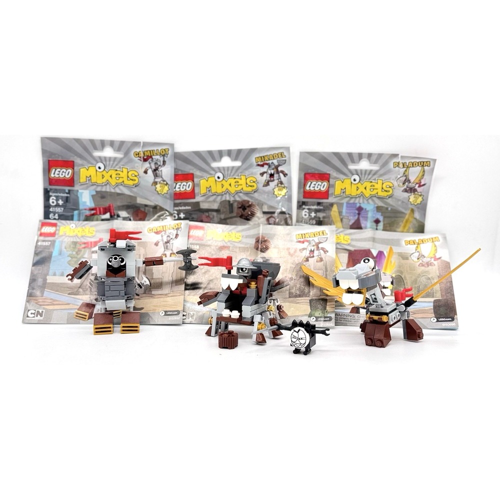 LEGO Mixels Camillot 41557 Mixadel 41558 Paladum 41559 Medivals Set 7 Complete